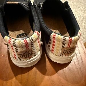 Hey Dude Plaid Slip-On Loafers - Black, Red, Yellow